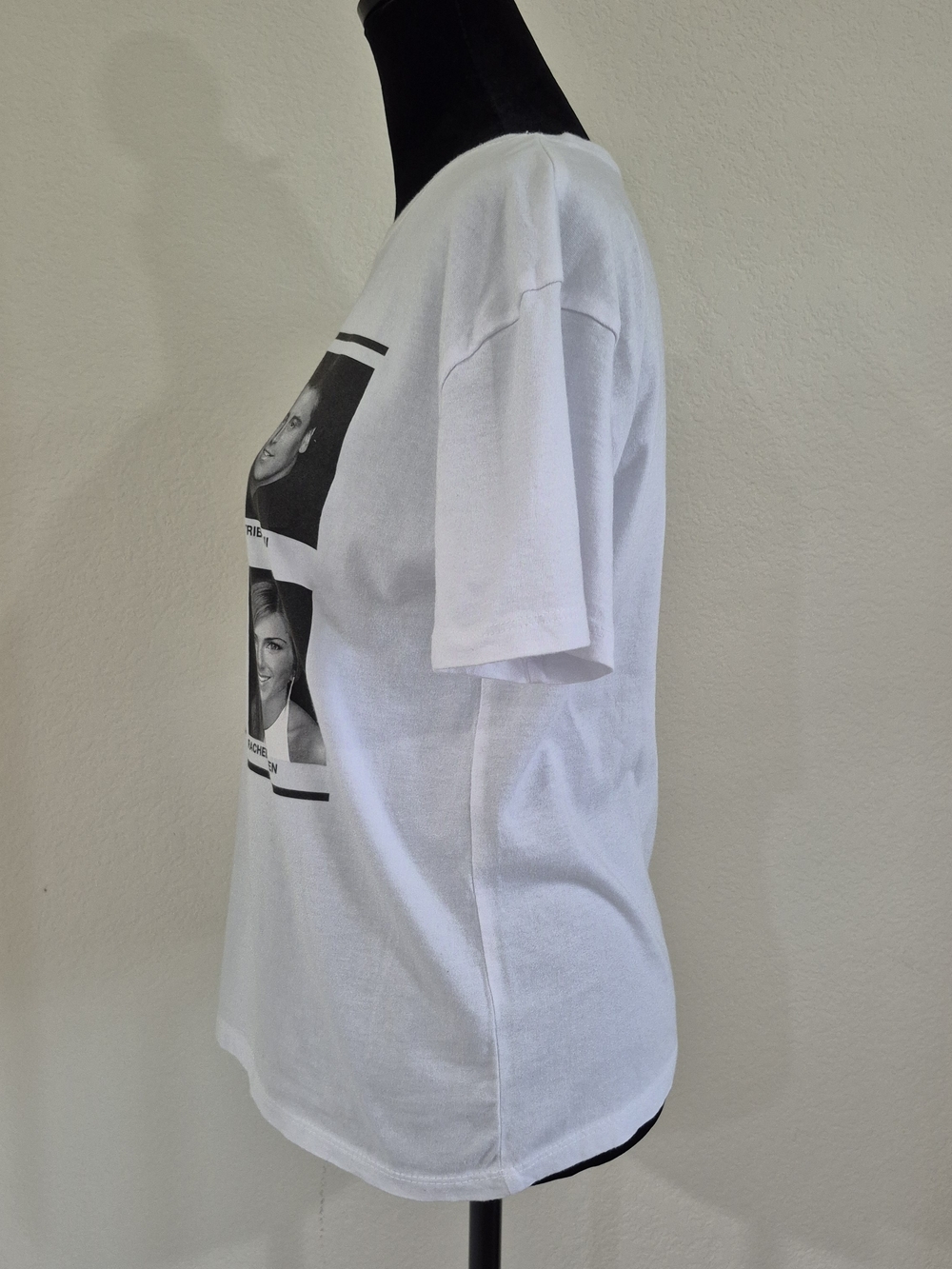 White Graphic Crewneck T-Shirt - TV Cast Yearbook Motif - Picture 3 of 8